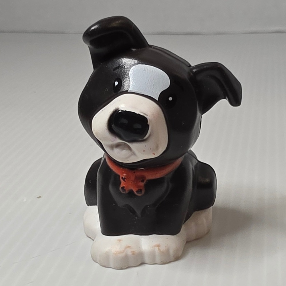 Fisher-Price Little People One Size Black Good 2021 Mattel Dog Figure